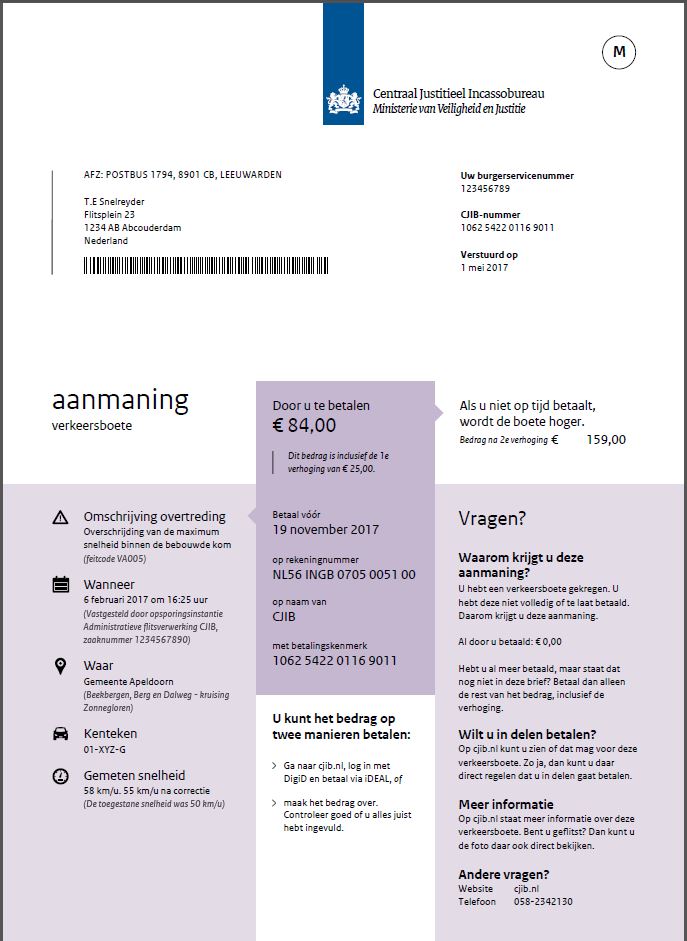 Vernieuwde eerste aanmaning